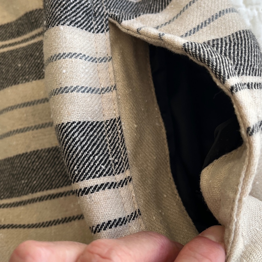 Levi’s Wool Blend Shacket Lined Shirt Men’s Medium Textured Striped‎ Cabincore - Picture 17 of 17